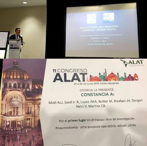 ESTUDO BRASILEIRO FOI PREMIADO COM O PRIMEIRO LUGAR NA ALAT